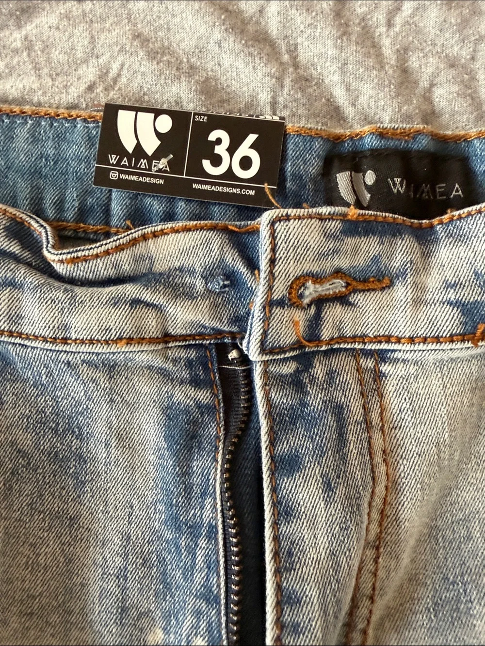 Slim Straight Light Blue Distressed Men's Jeans